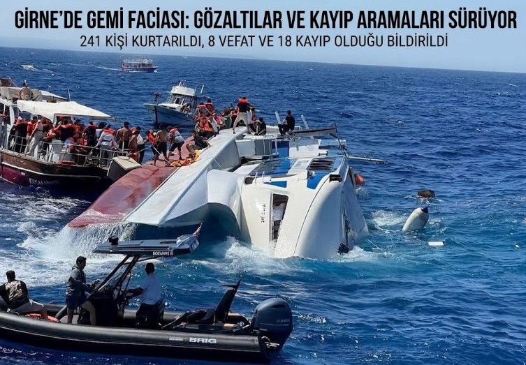 Doğu Akdeniz’de Deniz Faciası: Girne Açıklarında Batan Katamaranda 8 Kişi Hayatını Kaybetti, 18 Kişi Kayıp